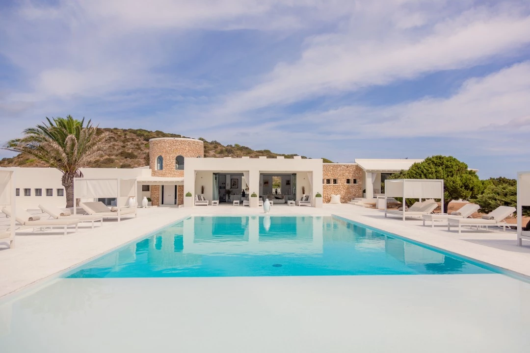 1685638596- Prospectors Luxury real estate Ibiza to rent villa Eden spain property rental sea view sunset garden pool outside.webp
